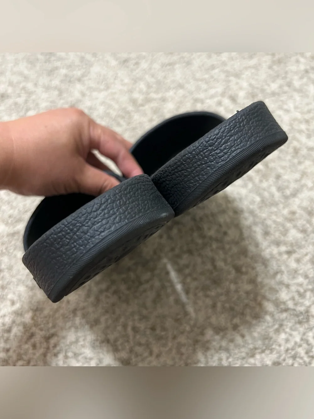 Adidas Adilette Aqua Slide Sandals Black and Gold Men's Size 7